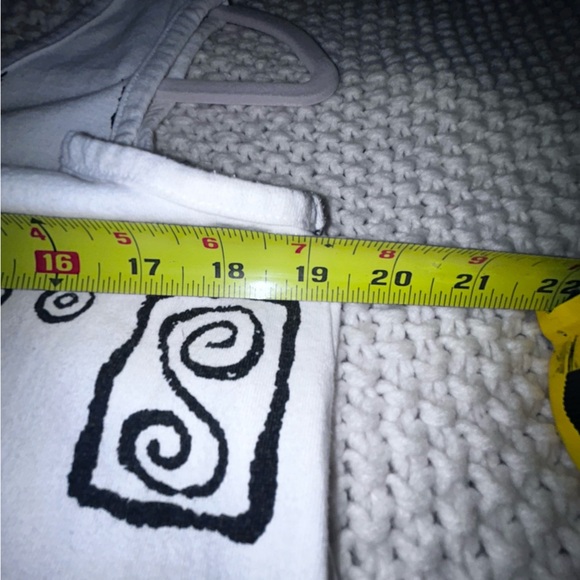 BABA Hawaii USA Women's Tank Dress Fish & Geometric Beach Sundress White Black S - Picture 7 of 8